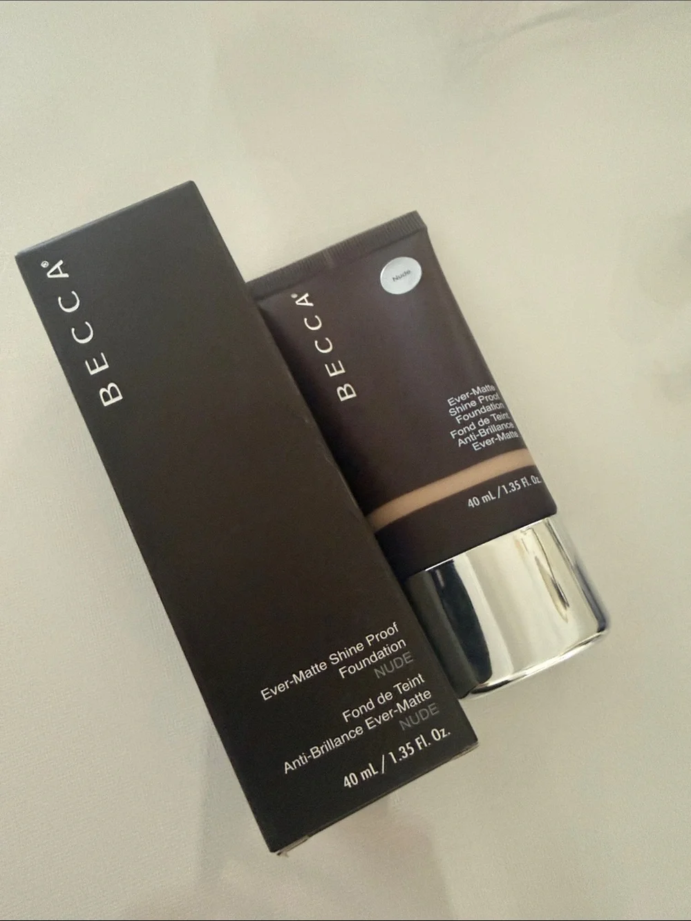 ✨NEW IN BOX BECCA Ever-Matte Shine Proof Foundation - Nude